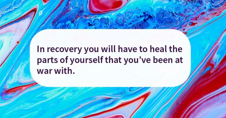 Sober quote Heal yourself