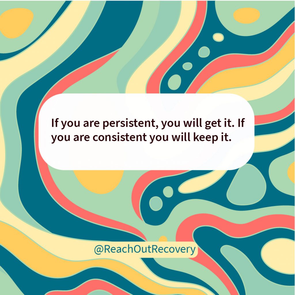 If you are persistent