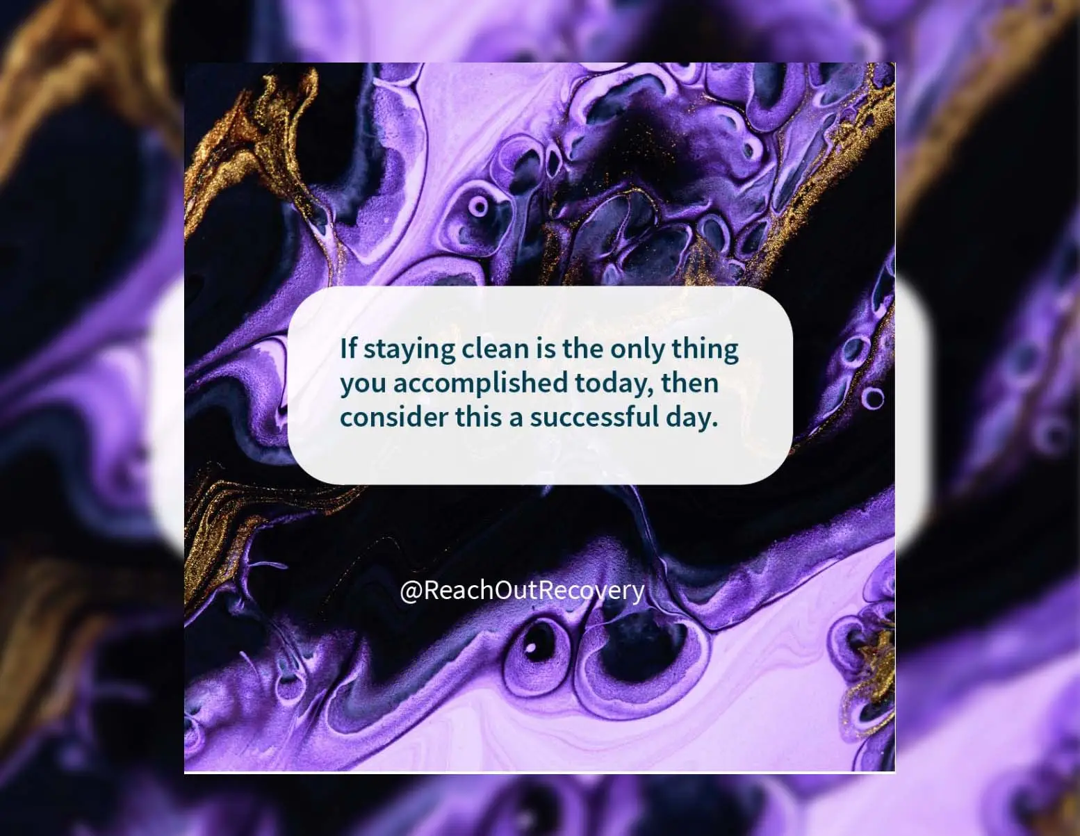 staying clean sobriety quote