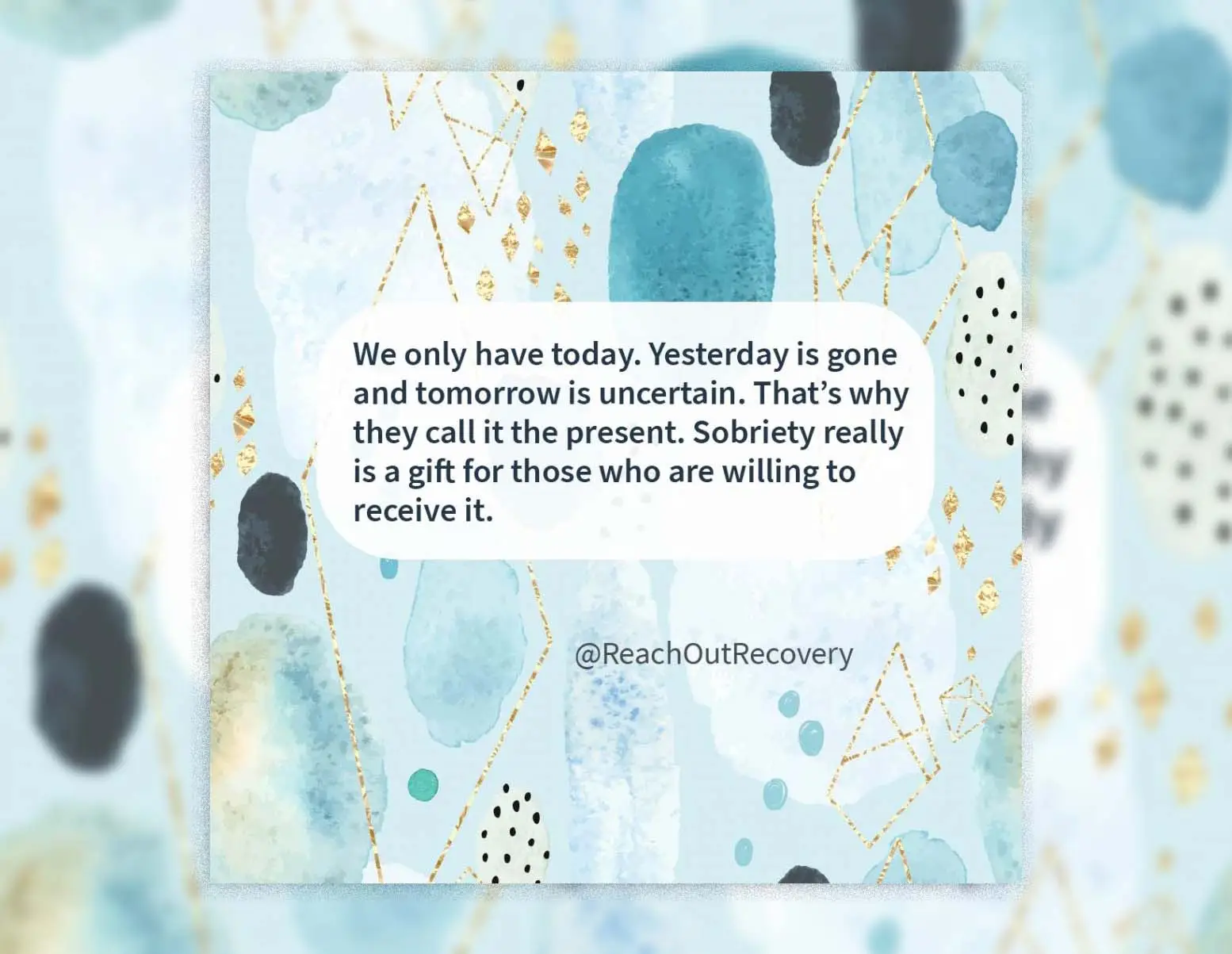 Sobriety is a gift quote