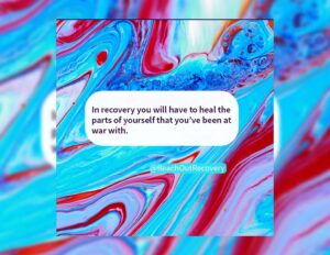 Sober quote Heal yourself