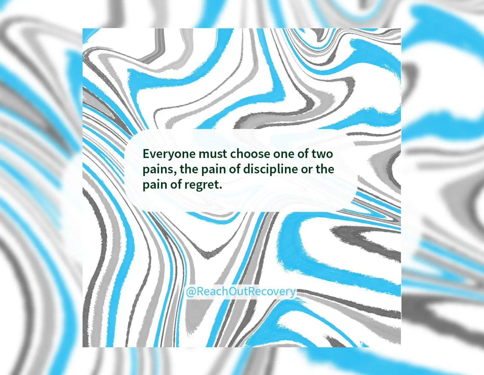 choosing pains recovery quote