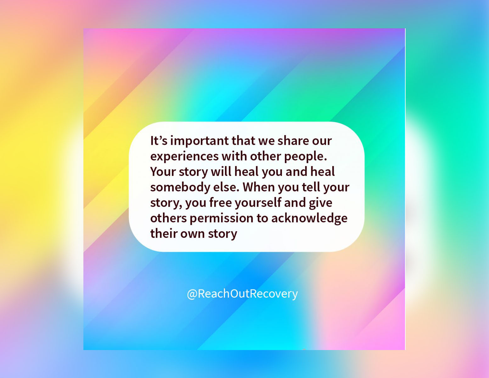 recovery quote tell your story