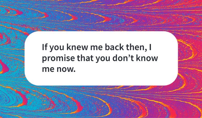 Sober Quote: If You Knew Me Then