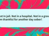 Thank for a sober day quote