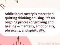 addiction recovery is more quote