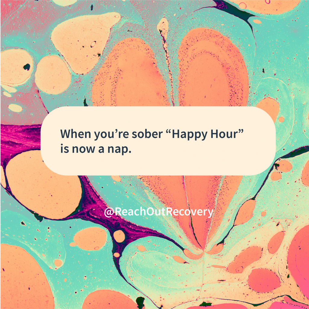 happy hour when you're sober