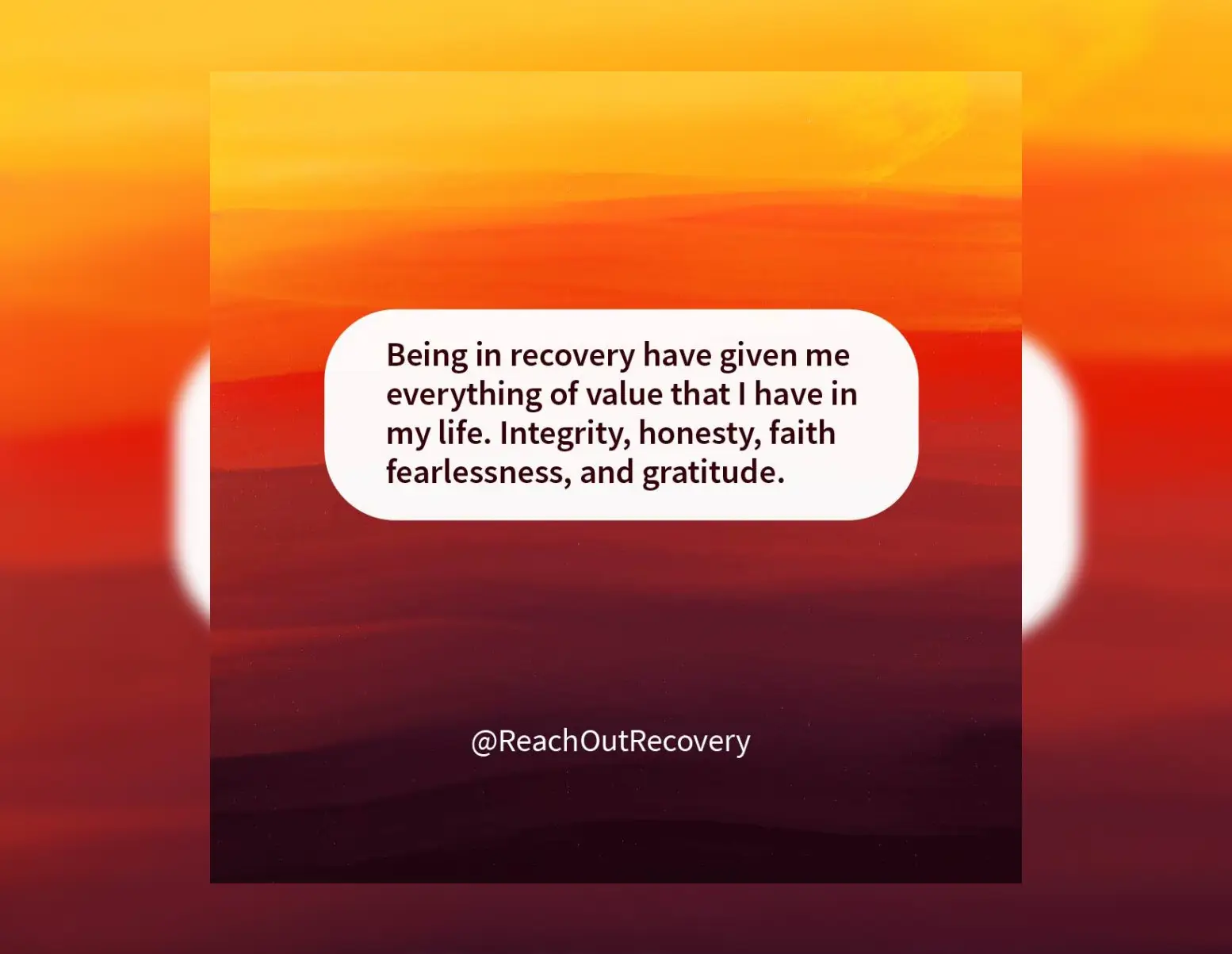recovery quote bring value