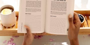 100 tips for growing up woman reading in bathtub