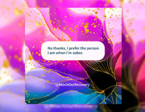 No thanks sober quote