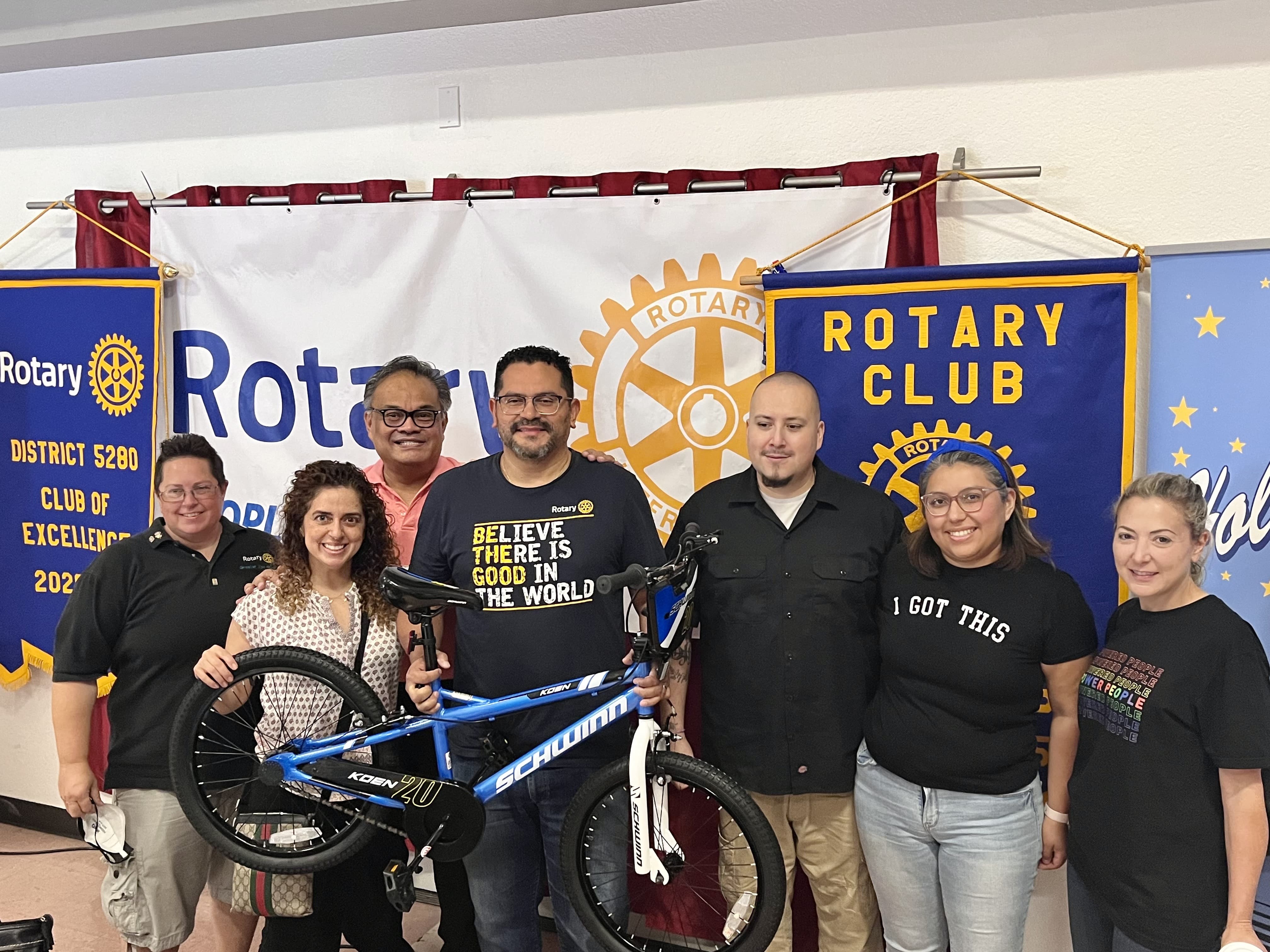 Lindsey at a Rotary Community Service Project in LA