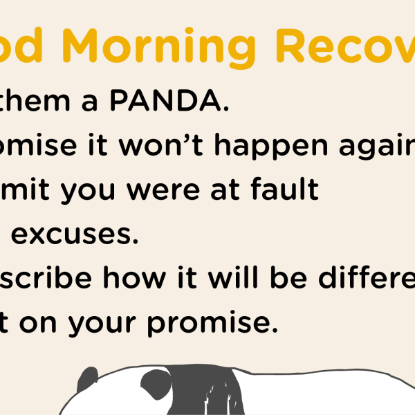 Good Morning Recovery panda