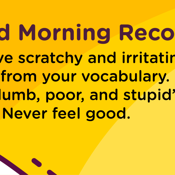 Good Morning Recovery Clean up