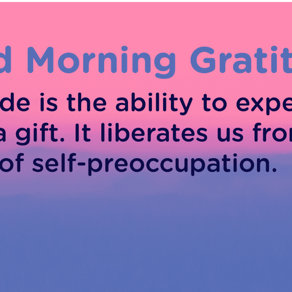 Good morning Gratitude gift