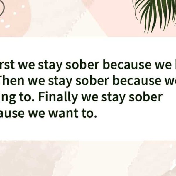 staying sober