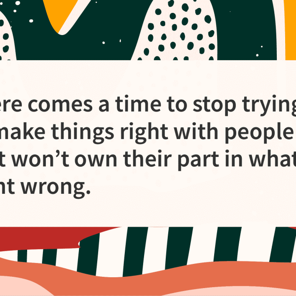 narcissists don't think they're wrong