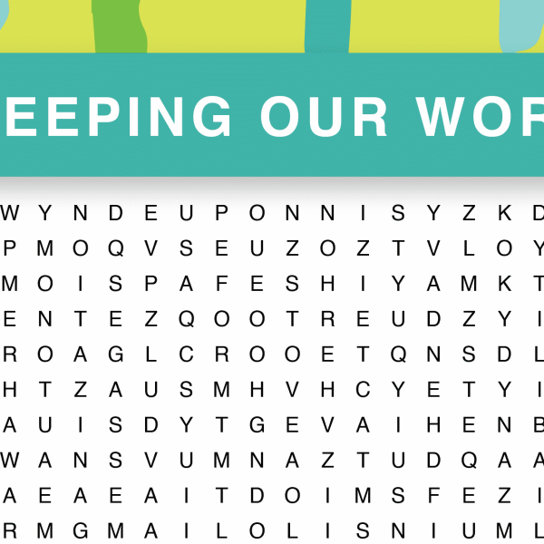 Keeping Our Word recovery word search