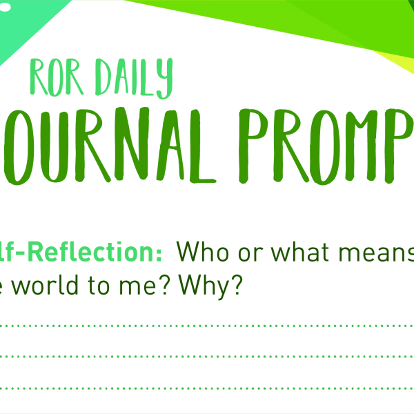 self reflection journal prompt Your world