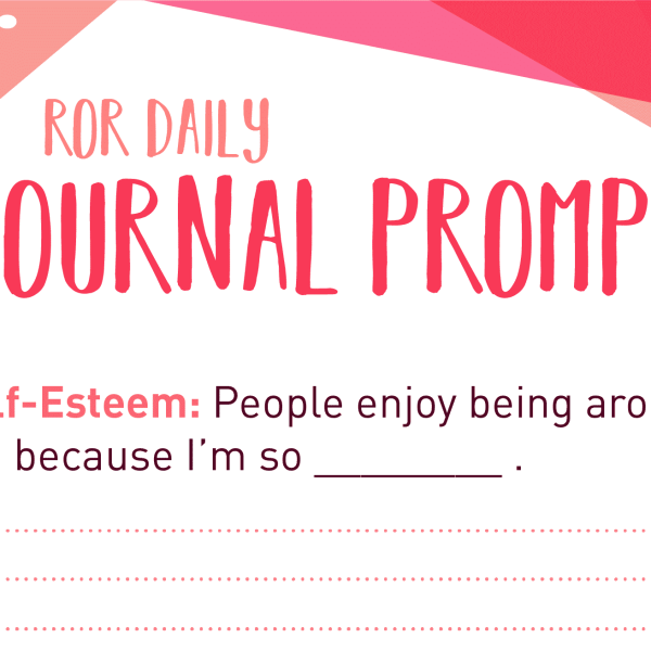 Self esteem journal prompt enjoy-able