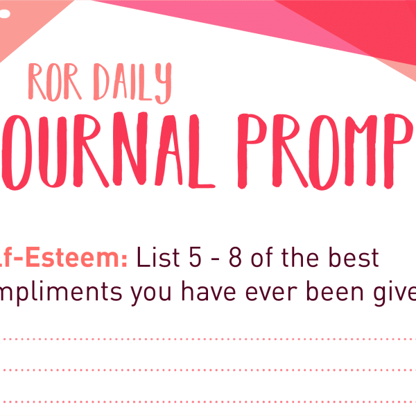 self esteem journal prompt