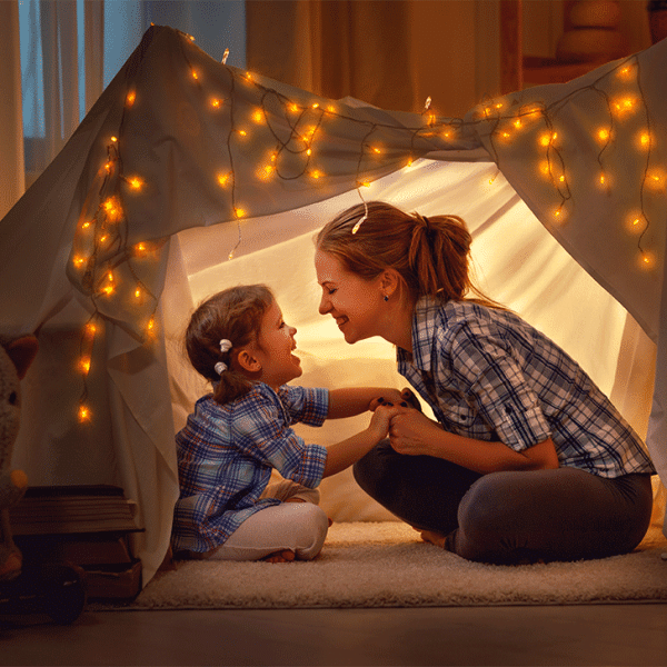 mother's lessons in a tent